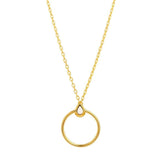 Orbit Infinity Drop Gold Plated Necklace