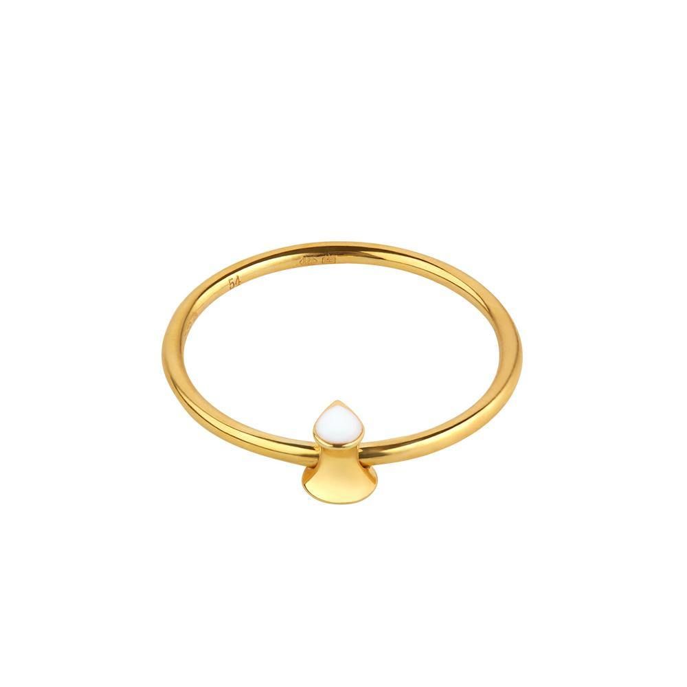 Orbit Infinity Drop Gold Plated Ring