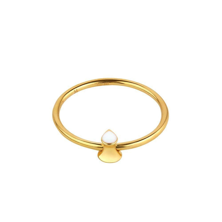 Orbit Infinity Drop Gold Plated Ring