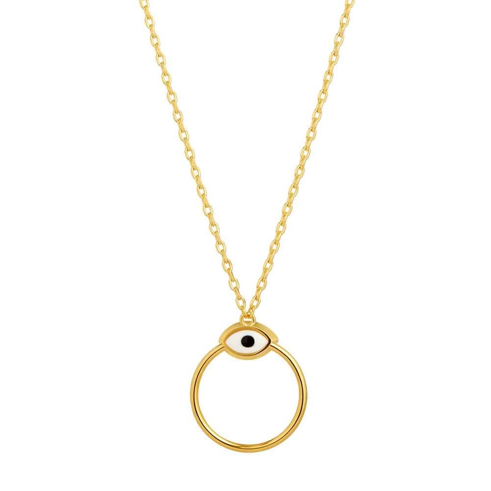 Orbit Infinity Iris Gold Plated Necklace