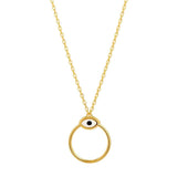 Orbit Infinity Iris Gold Plated Necklace