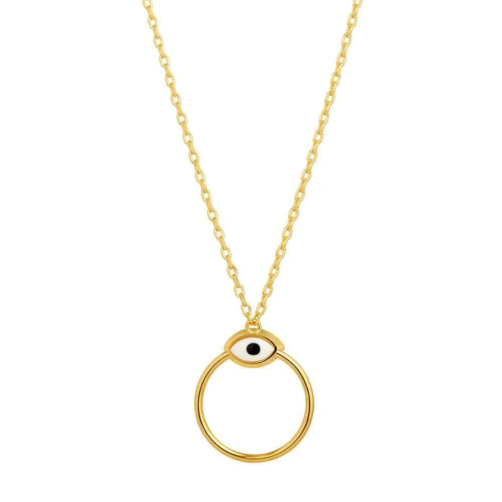 Orbit Infinity Iris Gold Plated Necklace