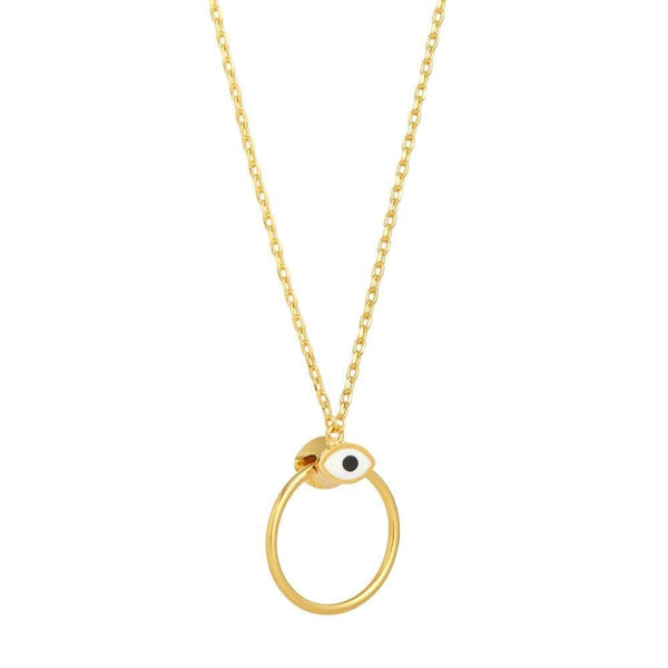 Orbit Infinity Iris Gold Plated Necklace