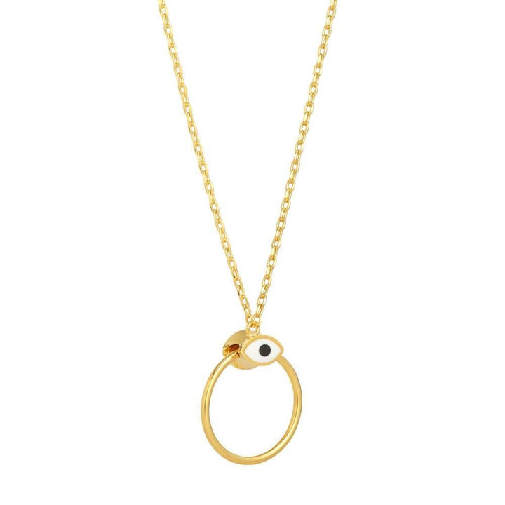 Orbit Infinity Iris Gold Plated Necklace