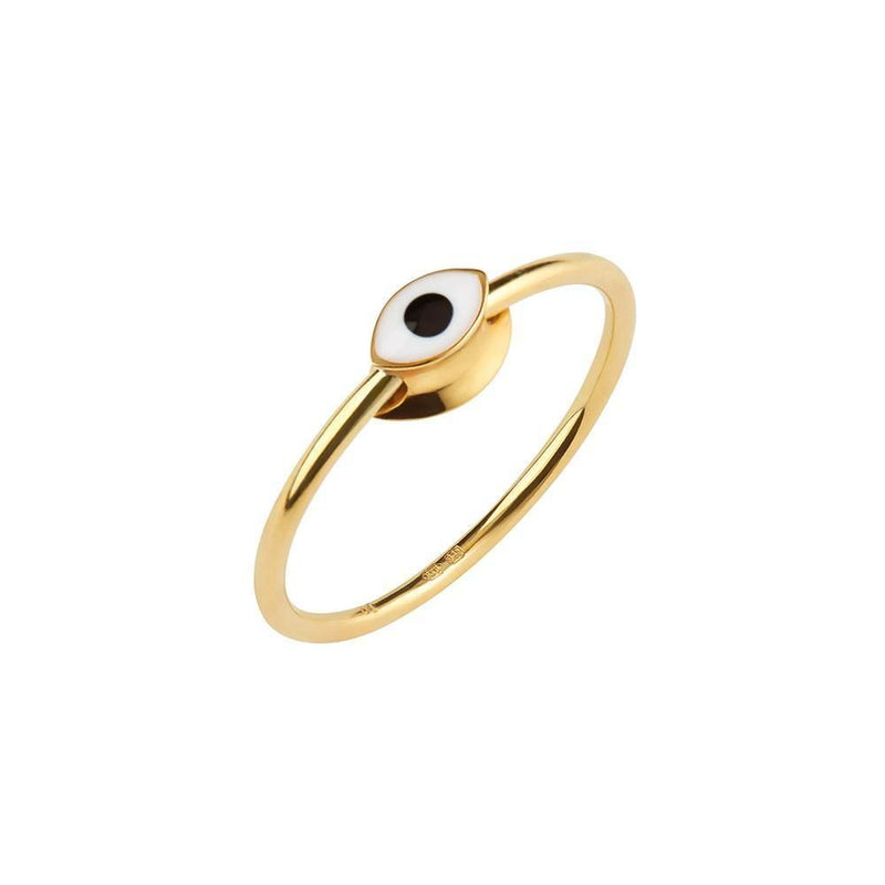 Orbit Infinity Iris Gold Plated Ring