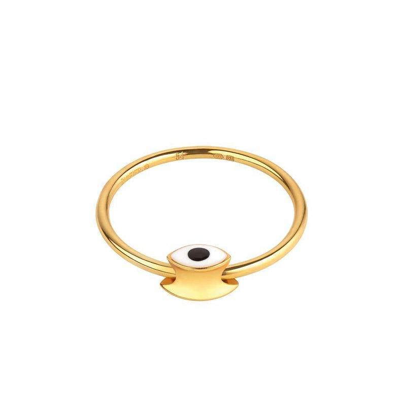 Orbit Infinity Iris Gold Plated Ring