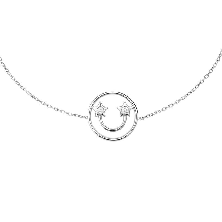 PETIT Beck 14K Whitegold Bracelet w. Diamond