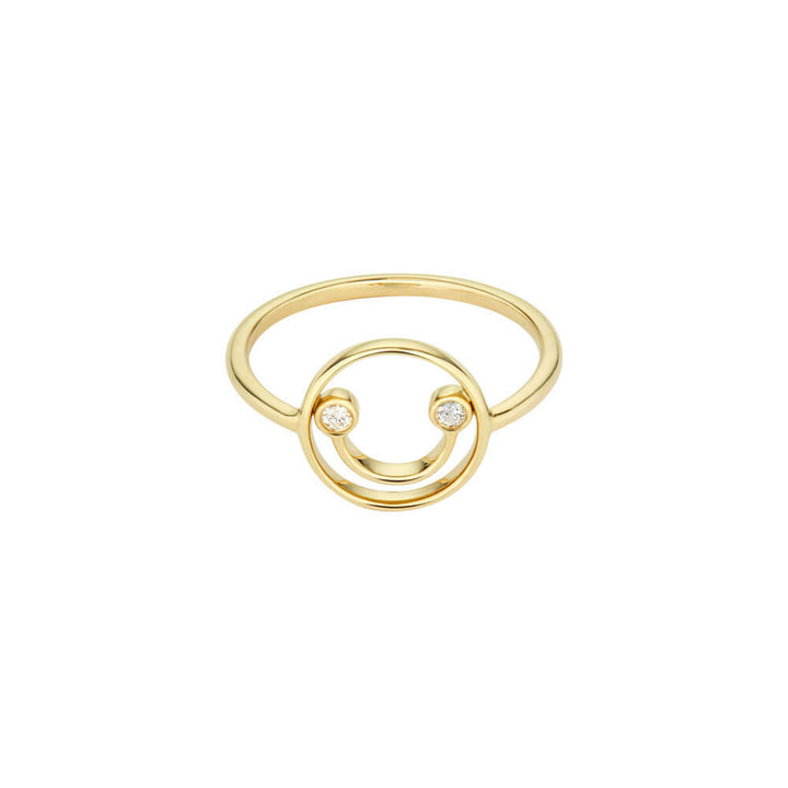 PETIT Belle 14K Gold Ring w. Diamond