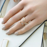 PREMIERE Paola 18K Gold Ring w. Spinel & Pearl