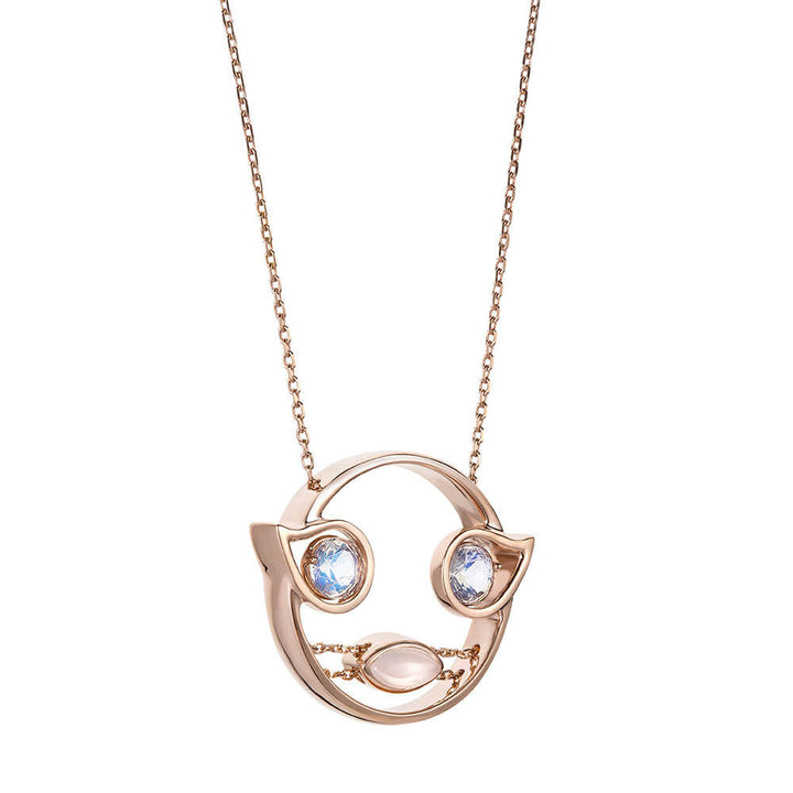 PREMIERE Florentina 18K Rosegold Necklace w. Moonstone