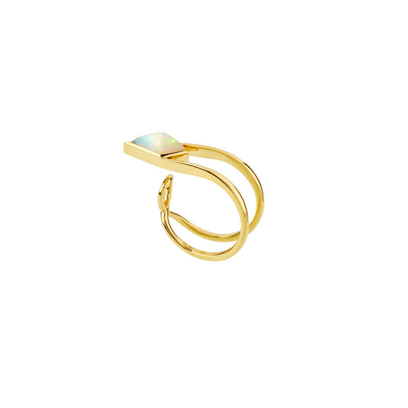SPECTRUM Pirouette 18K Guld Ring m. Opal