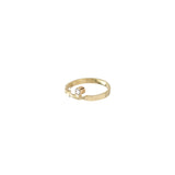 Rebecca 14K Gold Ring w. White Sapphire