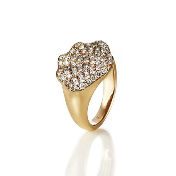 Seashell Dream 18K Guld, Rosaguld eller Hvidguld Ring m. Diamanter