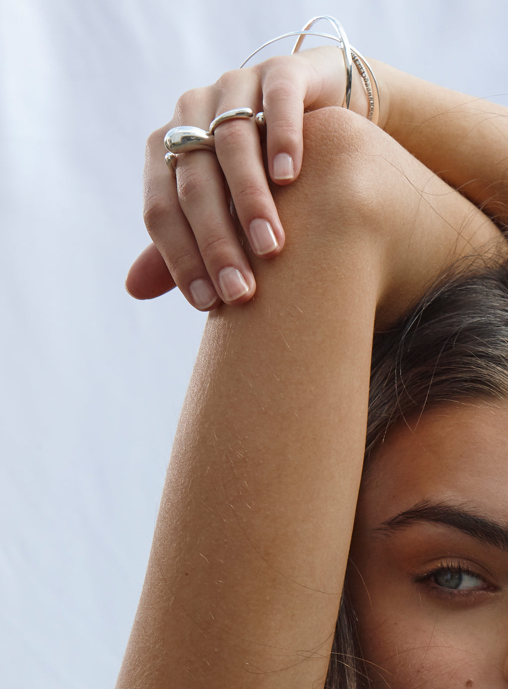 Large Mercy Silver Ring