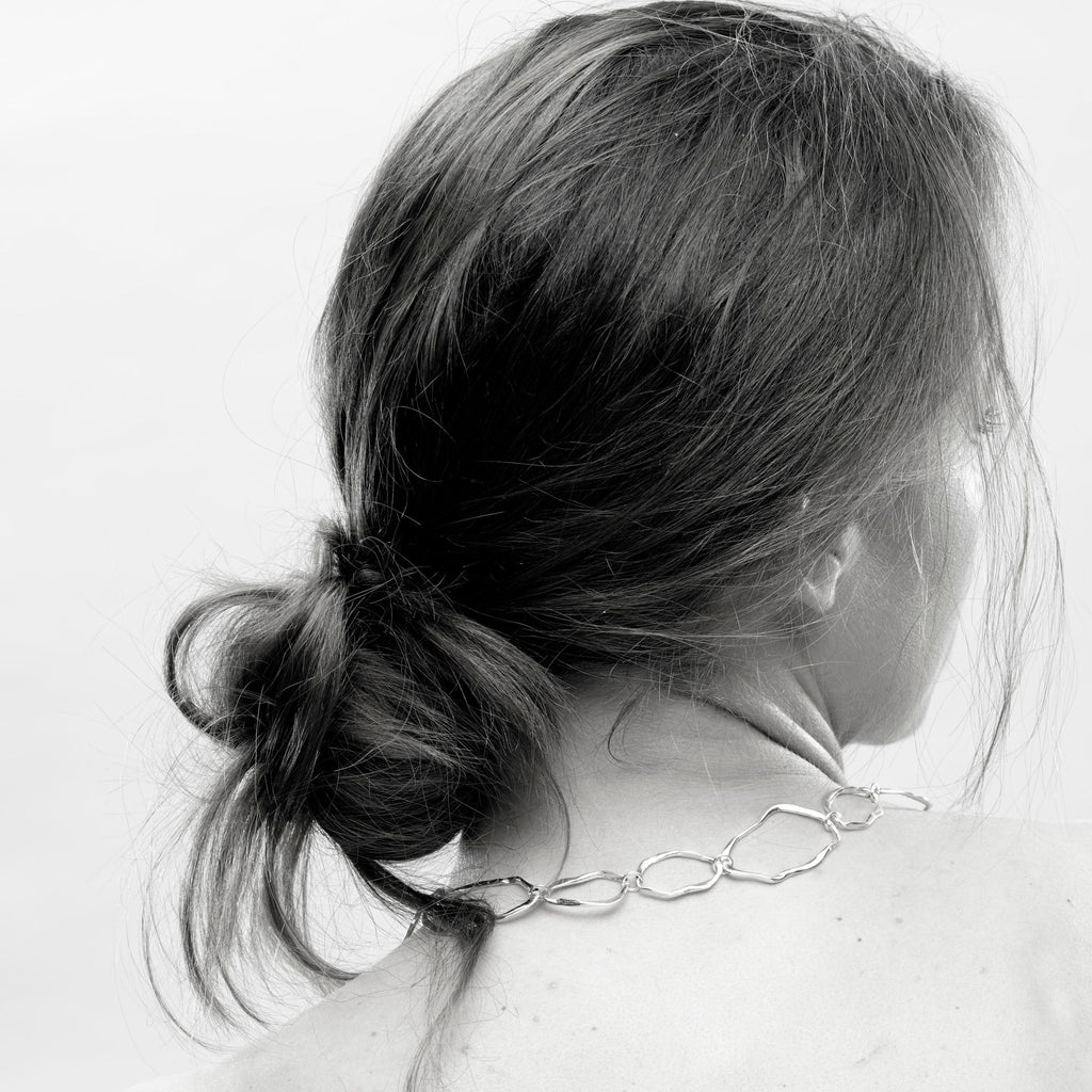 Ripple Link Gold Plated Necklace