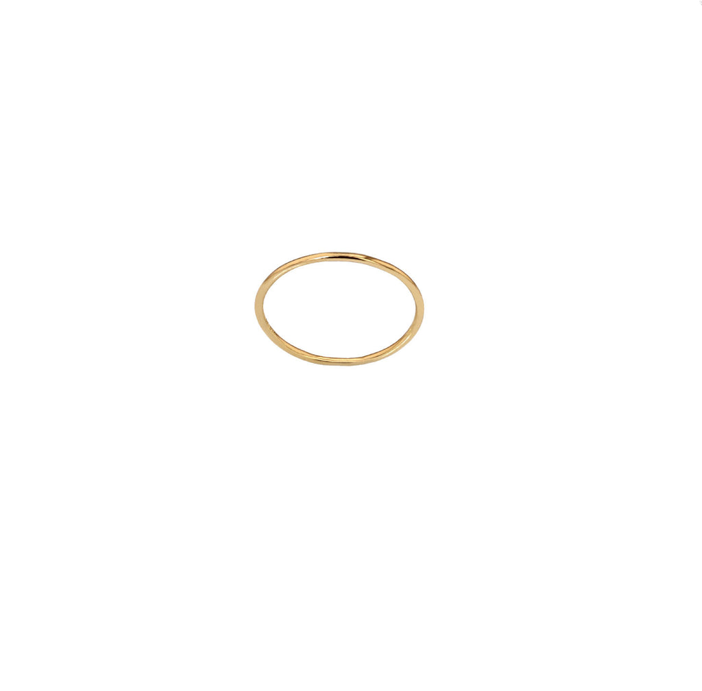 Den rene 1,5 mm 18k Guld, Whitegold eller Rosaguld Ring