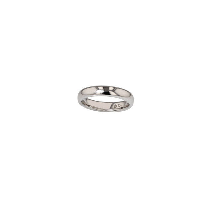 The Pure 4 mm Goldring aus 18K Weißgold oder Rosegold 