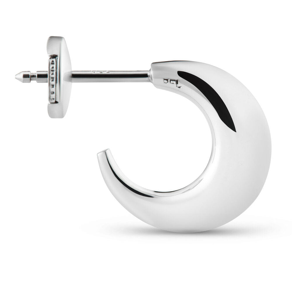 Tiny Single Pavé-Hoop aus 18K Weißgold I Diamanten