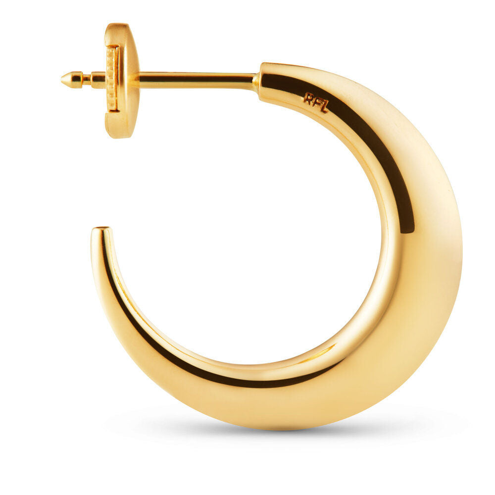 Medium Single Pavé-Hoop aus 18K Gold I Diamanten