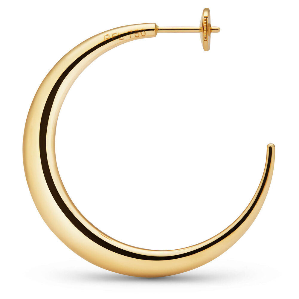 Großer Single Pavé-Hoop aus 18K Gold I Diamanten