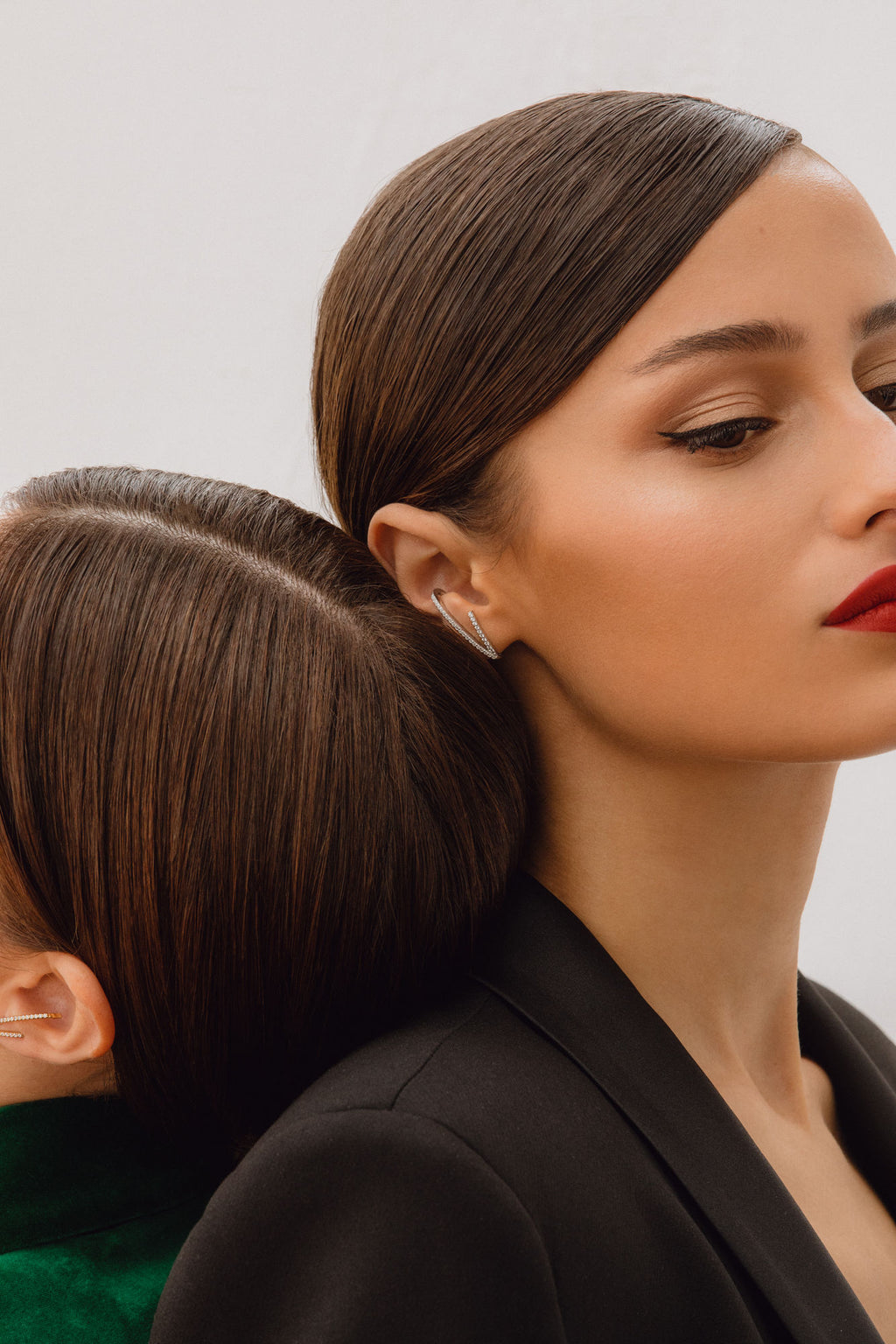 Romance 18K Guld Ørering m. Lab-Grown Diamanter