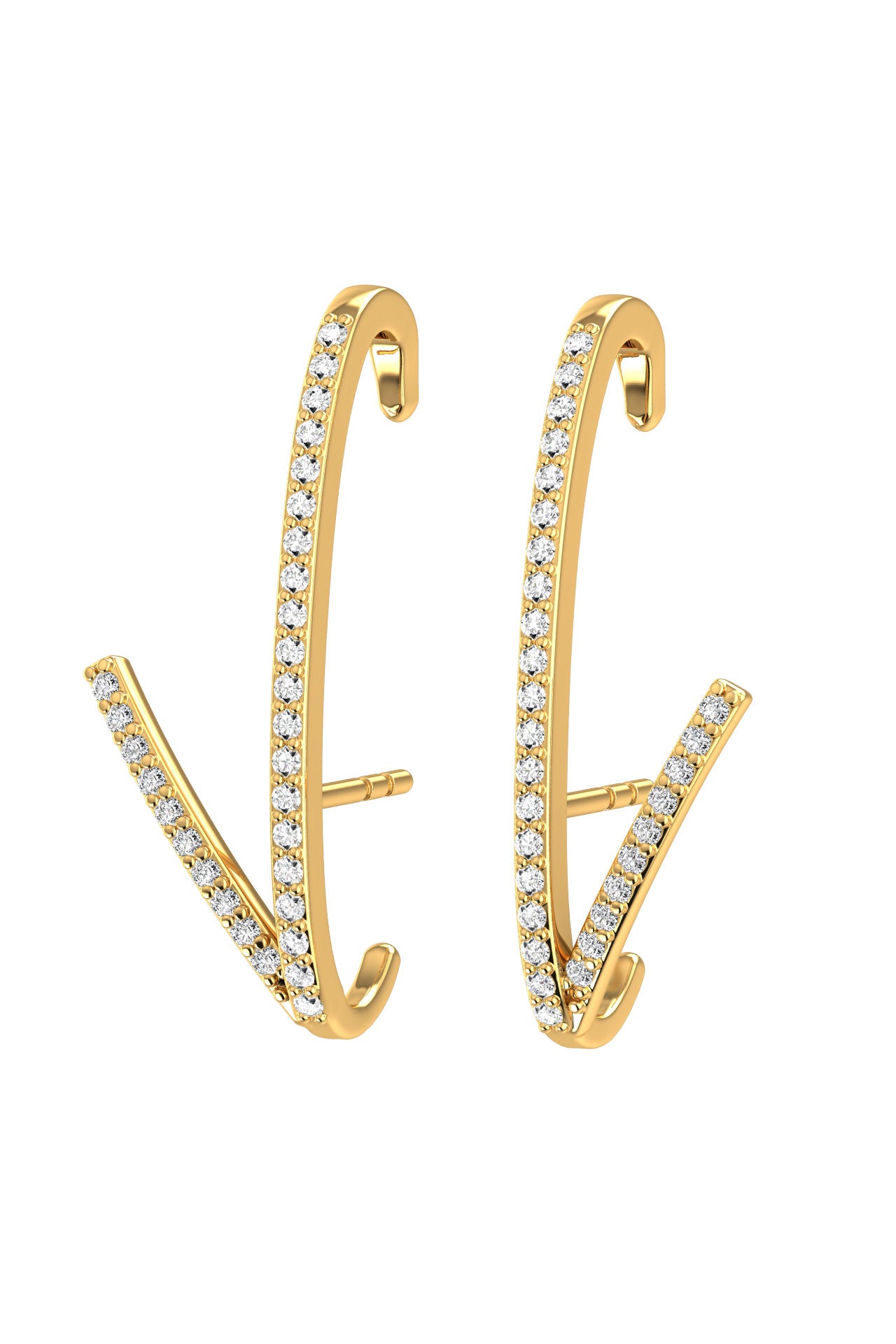 REVER Romance 18K Gold Earring w. Lab-Grown Diamonds – The Jewellery Room