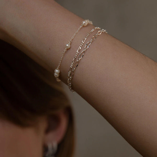 Armband aus Silber I Perlen