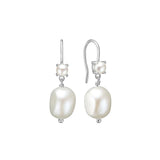 Silver Earrings w. Pearls