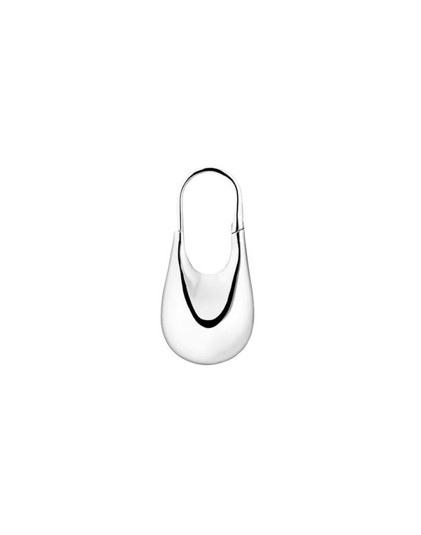 Mini Doric Silver Earring