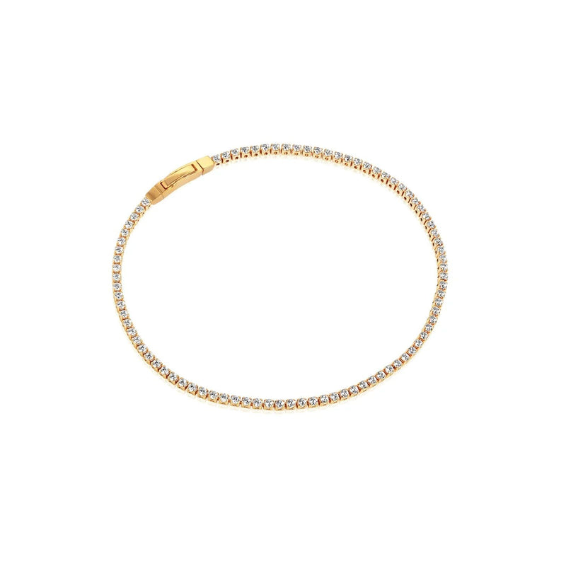 Ellera Gold Plated Bracelet w. White Zirconias