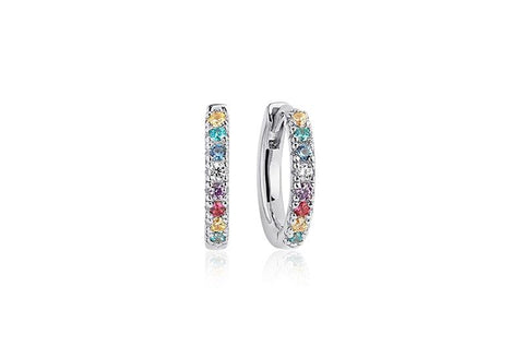 Sif Jakobs Jewellery 32014863 - Orecchini a cerchio da donna in argento 925 con zirconi, misura unica, argento sterling, Zircone Sif Jakobs Jewellery 32014863 - Orecchini a cerchio da donna in argento 925 con zirconi, misura unica, argento sterling, Zircone