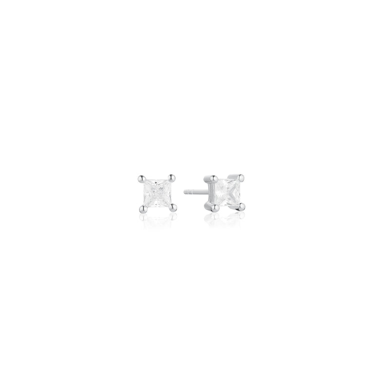 Ellera Silver Studs w. Zirconia