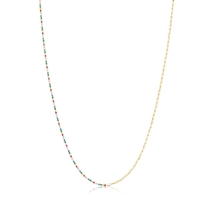 Ellera Gold Plated Necklace w. Zirconias