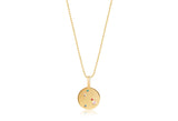 Valiano Gold Plated Necklace w. Blue, White, Red, Pink & Yellow Zirconias