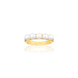Padua Gold Plated Ring w. White Pearls