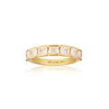 Roccanova 18K Gold Plated Ring w. Zirconias