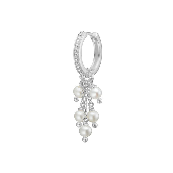 Charm Silver Pendant w. Pearls