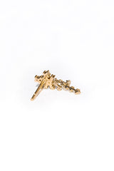 Small Cascade 18K Gold Earring w. Diamonds