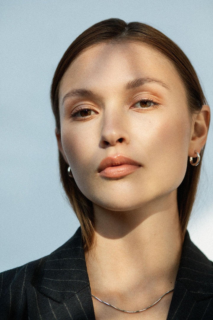 Mini Swirl Hoops I Silber