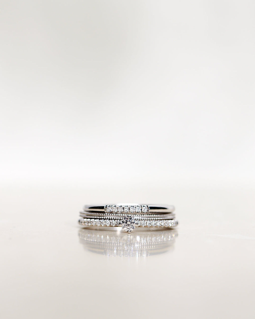 Vintage -Stil 18k Gold, Whitegold oder Rosengold Ring