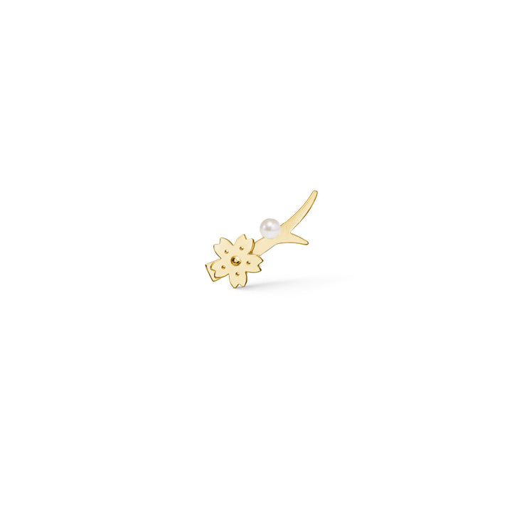 Sakura Gold Plated Stud w. Pearl