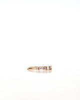 Sania Art Deco Baguette 18K Gold, Whitegold or Rosegold Ring w. Diamonds