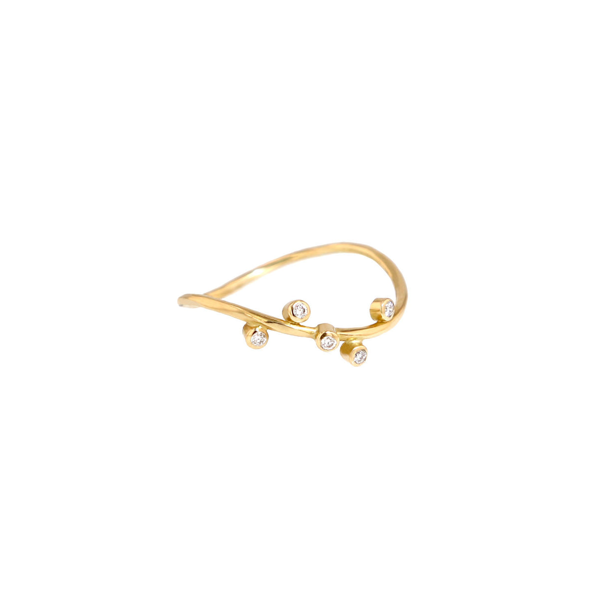 Petite partie Ring w. diamonds