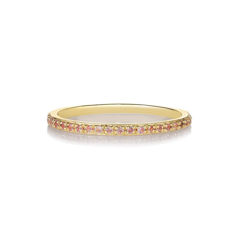 Sarah Lil Pure Baby Pink 14K Gold Ring w. Sapphires