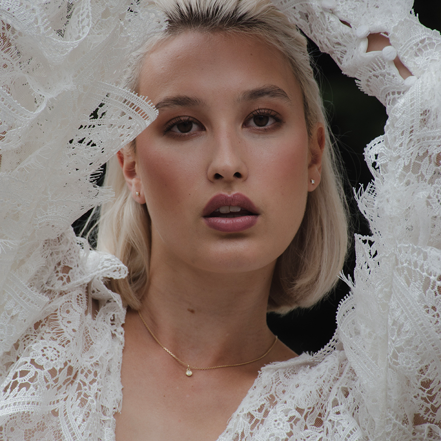 Drops of Memories 18K Gold Pendant w. Lab-Grown Diamond