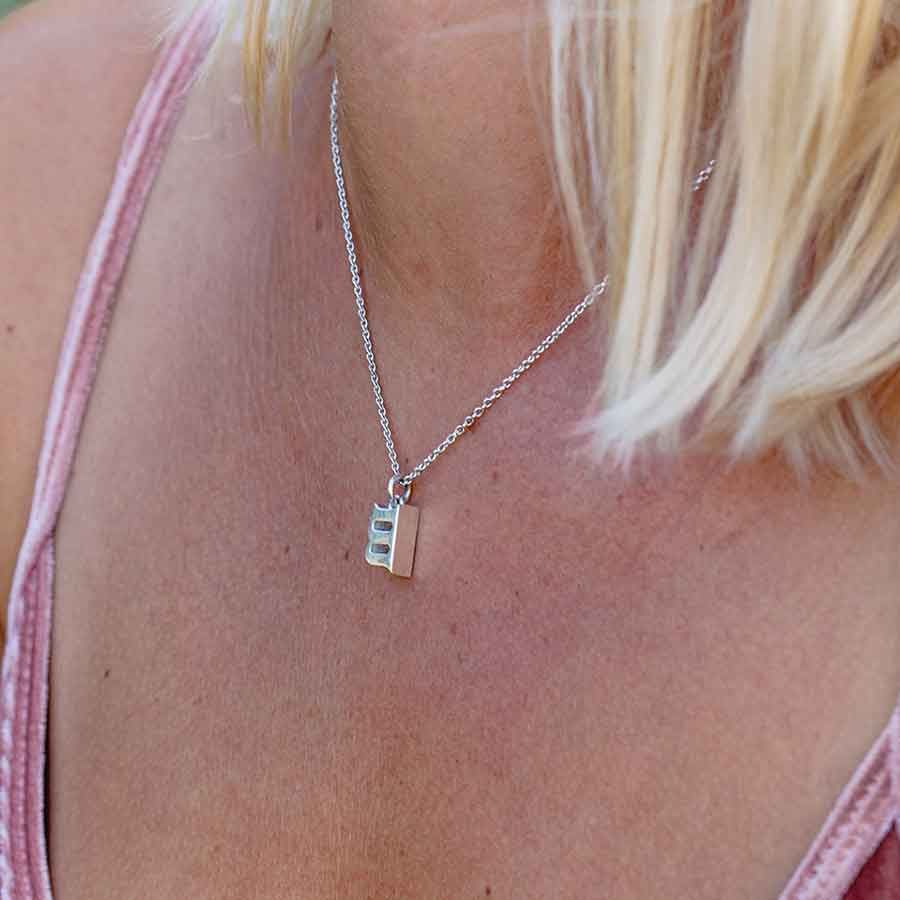 Seed m Silver Necklace