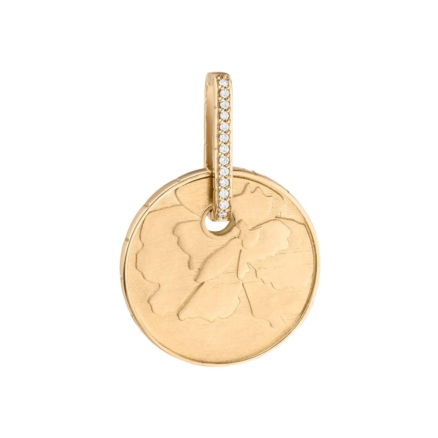 Wild Flowers Anhänger aus 18K Gelbgold I Labor-Diamanten