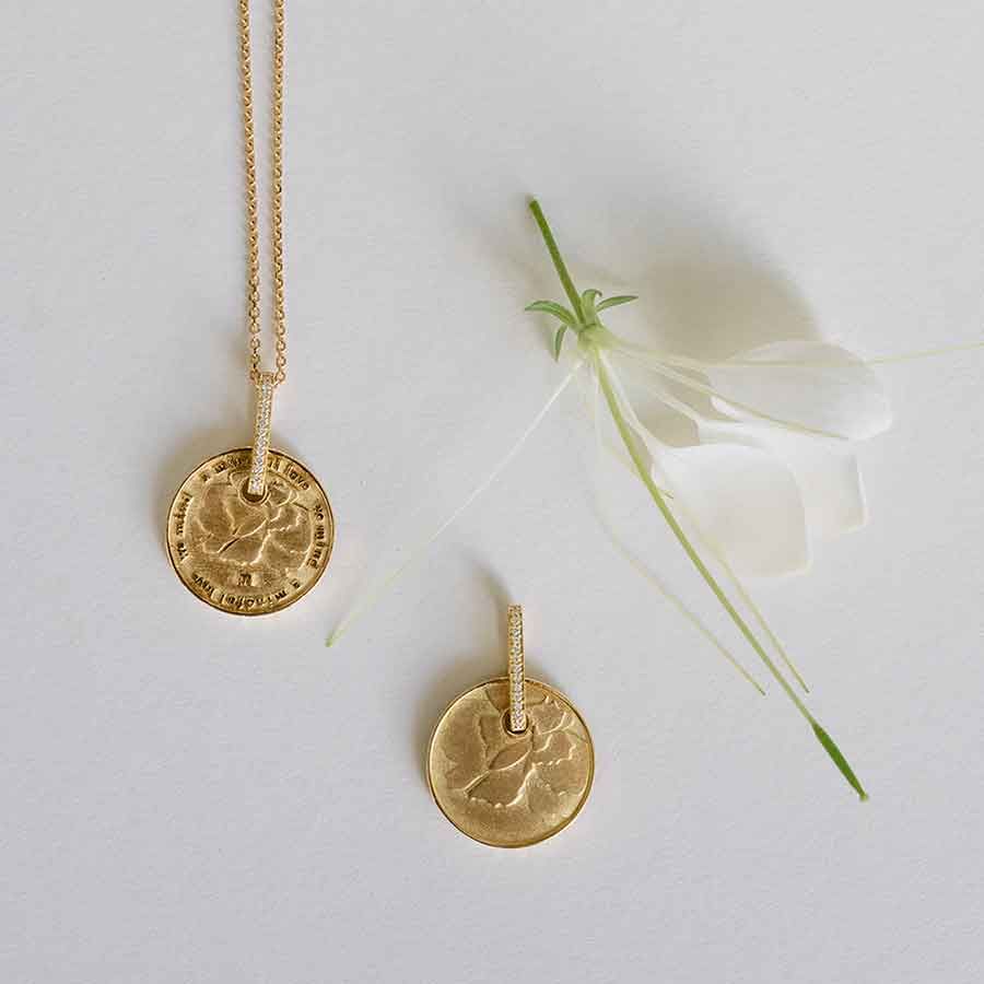 Wild Flowers Anhänger aus 18K Gelbgold I Labor-Diamanten