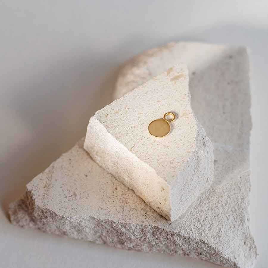 Your Essence Coin 18K Gold Pendant