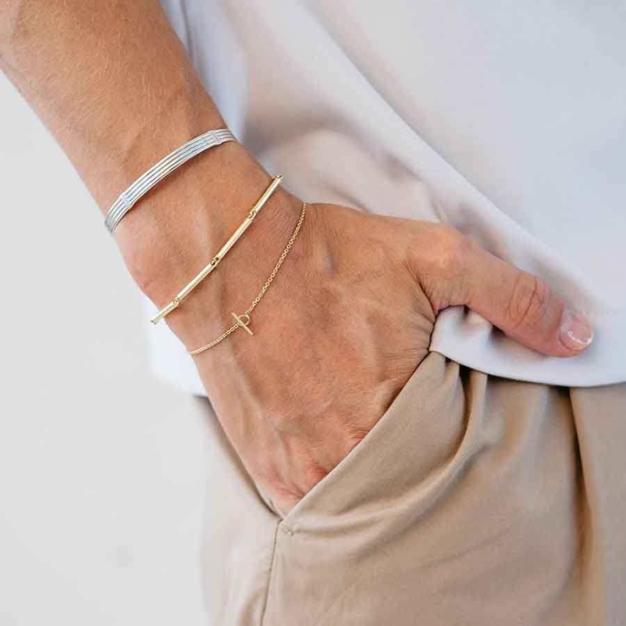 Sunray 18K Gold Bracelet